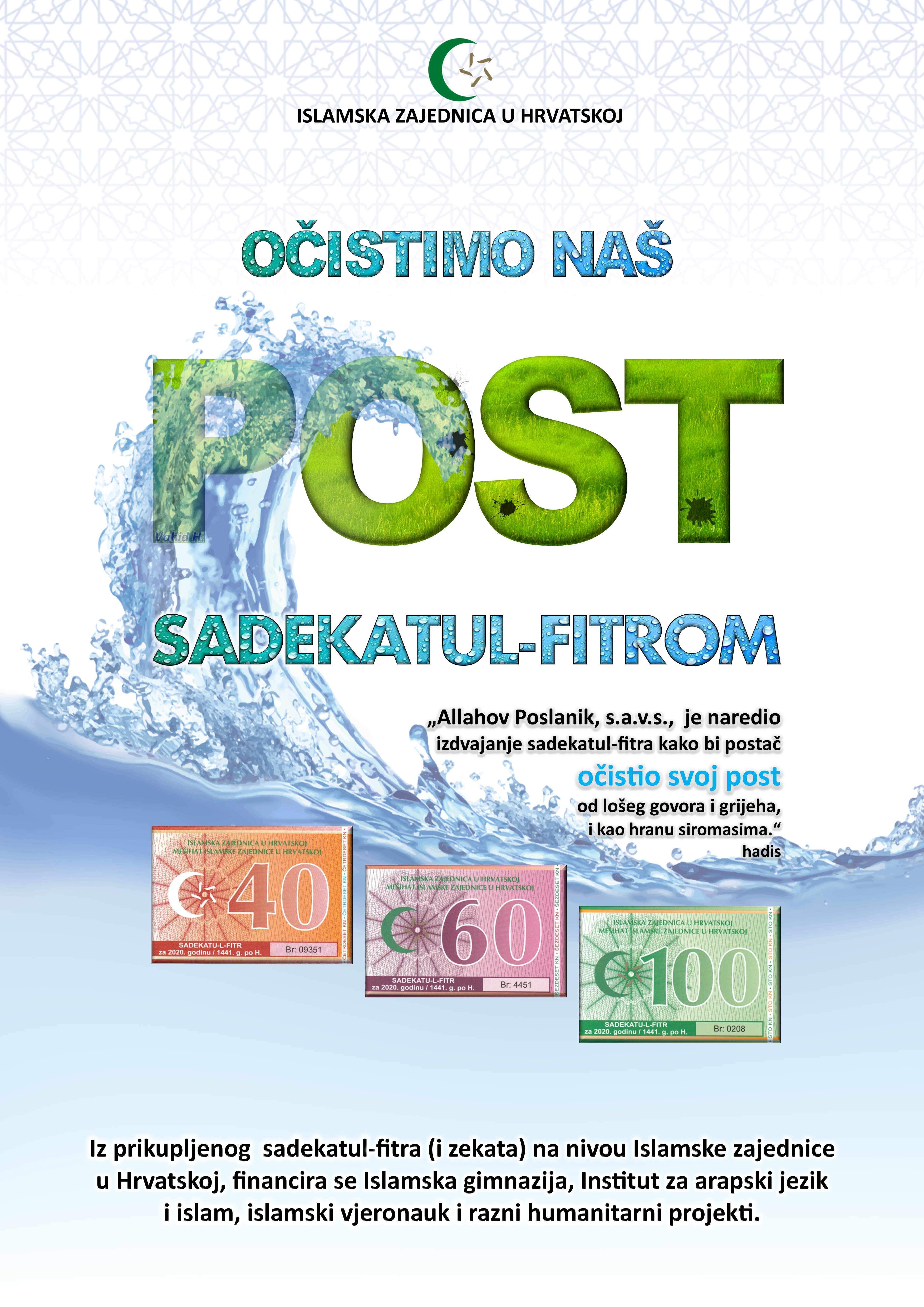 POSTER ZA SADEKATUL-FITR 2020